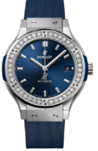 Hublot Часы Hublot Classic Fusion 565.NX.7170.RX.1204 Titanium Blue Diamonds
