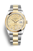 Rolex Datejust m126203-0044 Oystersteel and Yellow Gold 36 