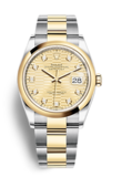 Rolex Datejust m126203-0046 Oystersteel and Yellow Gold 36 