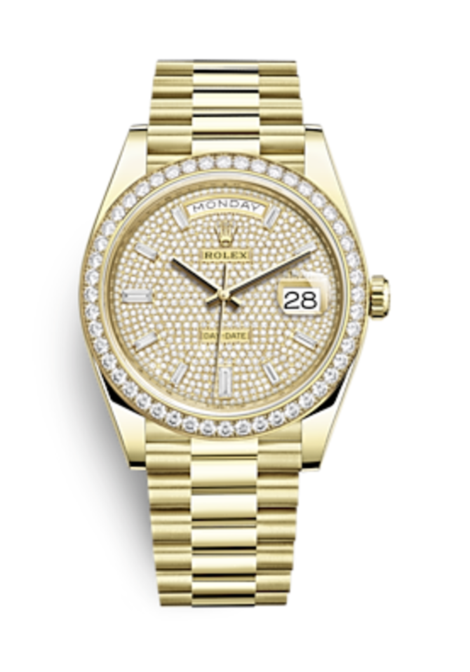 Rolex m228348rbr-0037 Day-Date Yellow gold and Diamonds 