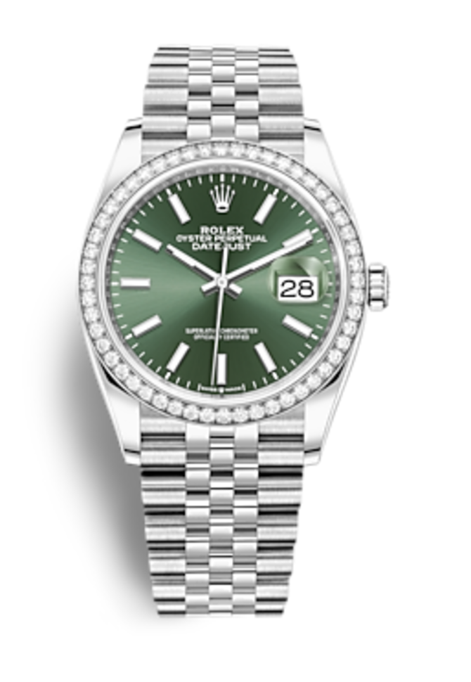 Rolex m126284rbr-0043 Datejust Oystersteel and White gold Diamonds
