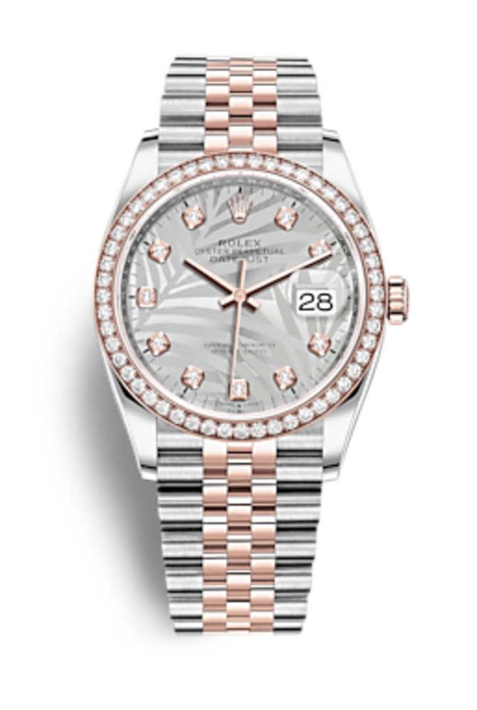 Rolex m126281rbr-0025 Datejust Oystersteel Everose gold and Diamonds