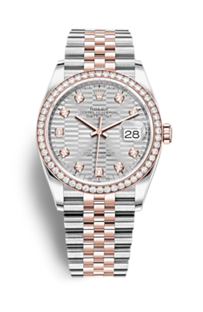 Rolex m126281rbr-0027 Datejust Oystersteel Everose gold and Diamonds