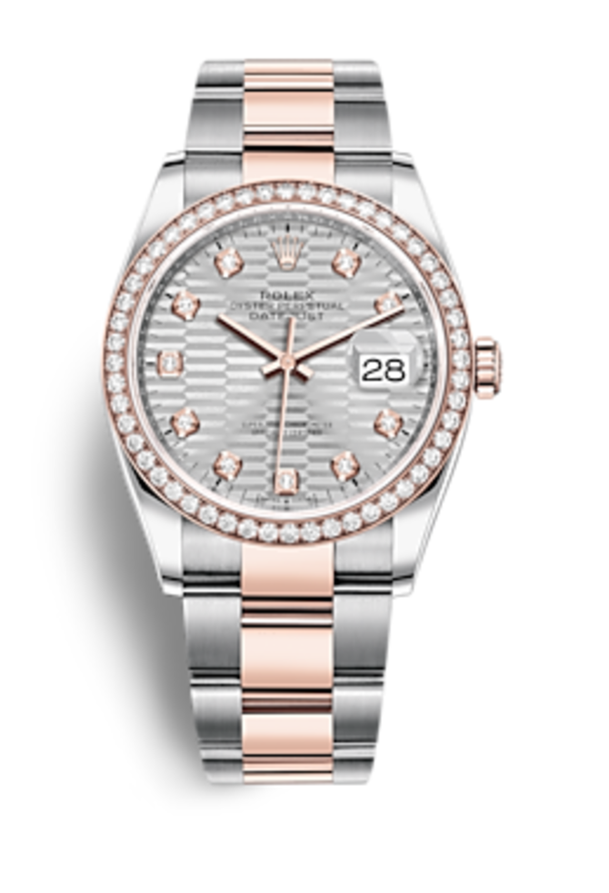 Rolex m126281rbr-0028 Datejust Oystersteel Everose gold and Diamonds