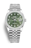Rolex Datejust m126284rbr-0047 Oystersteel White gold and Diamonds 36