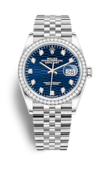 Rolex Datejust m126284rbr-0049 Oystersteel White gold and Diamonds