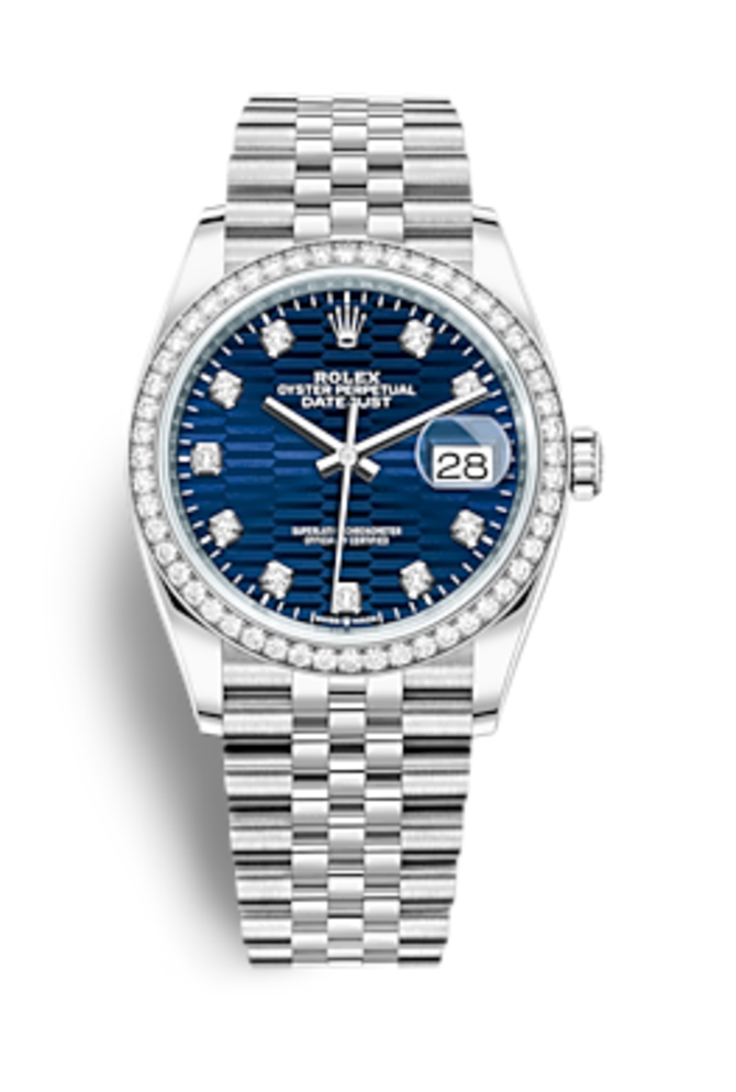 Rolex m126284rbr-0049 Datejust Oystersteel White gold and Diamonds