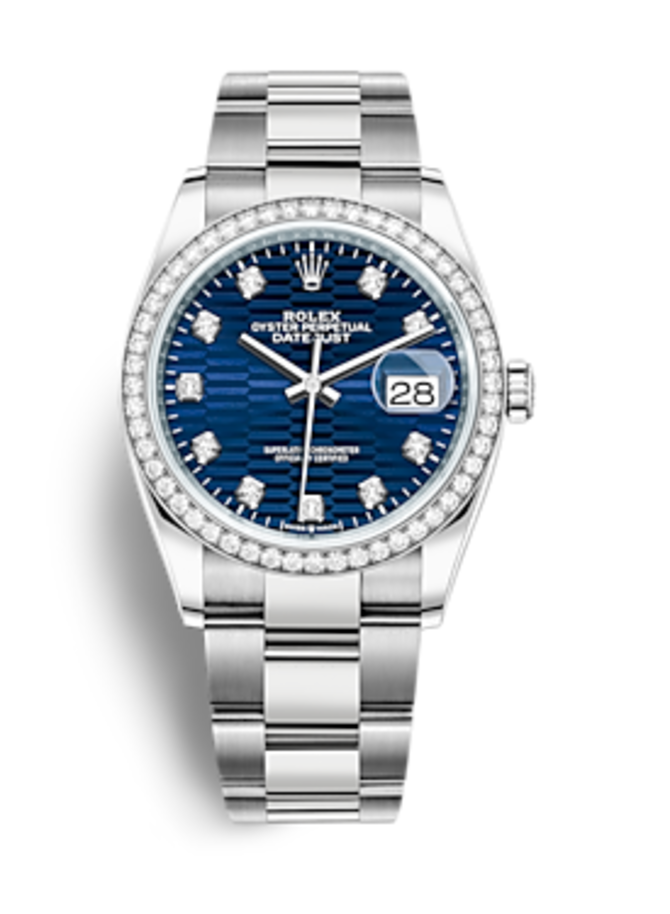 Rolex m126284rbr-0050 Datejust Oystersteel White gold and Diamonds