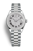 Rolex Datejust Ladies m279139rbr-0014 White gold and Diamonds