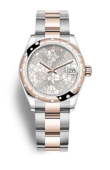 Rolex Datejust m278341rbr-0031 Oystersteel Everose gold and Diamonds