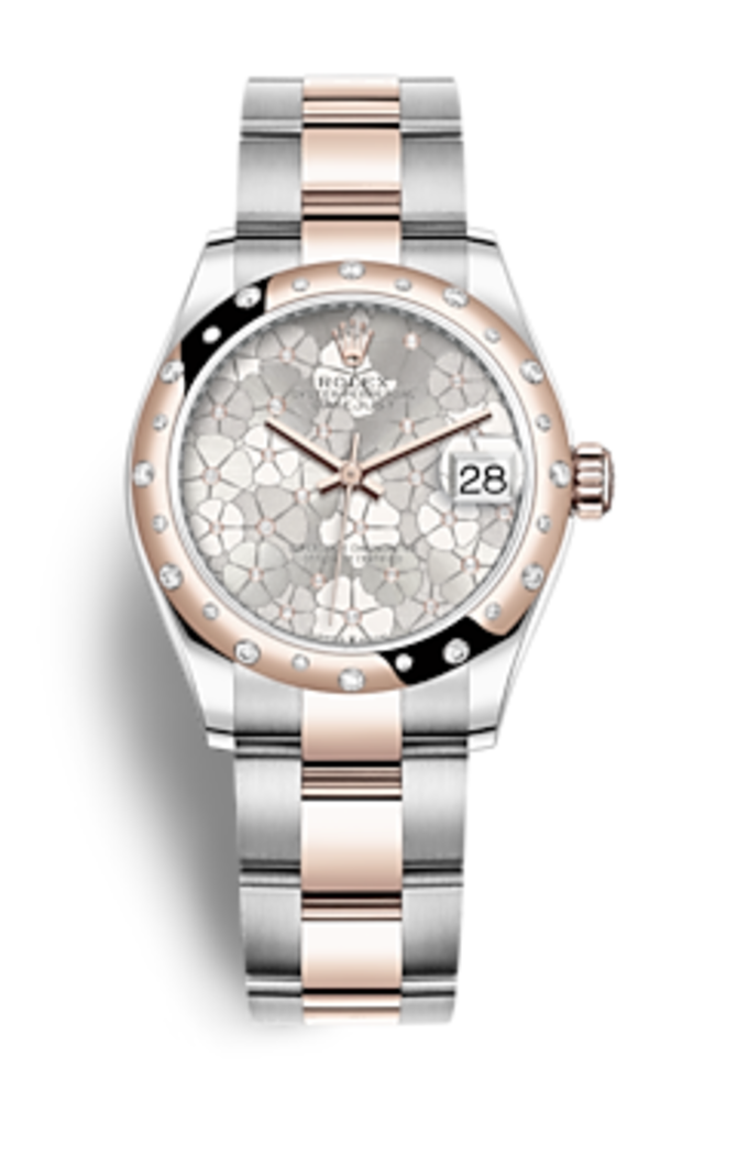 Rolex m278341rbr-0031 Datejust Oystersteel Everose gold and Diamonds