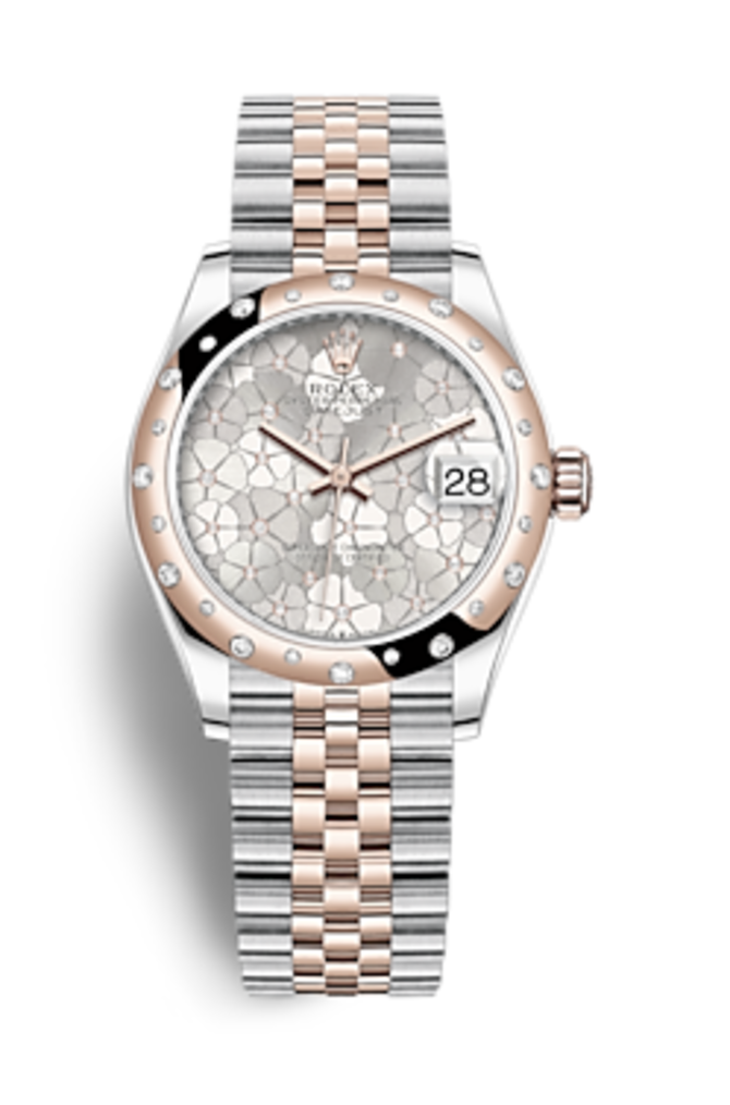 Rolex m278341rbr-0032 Datejust Oystersteel Everose gold and Diamonds