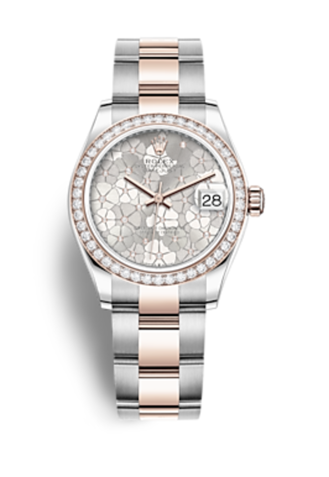Rolex m278381rbr-0031 Datejust Oystersteel Everose gold and Diamonds