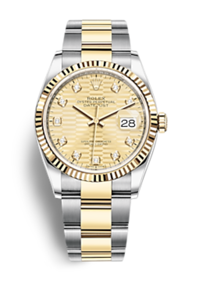 Rolex m126233-0046 Datejust Oystersteel and Yellow gold