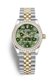 Rolex Datejust m278383rbr-0032 Oystersteel Yellow gold and Diamonds