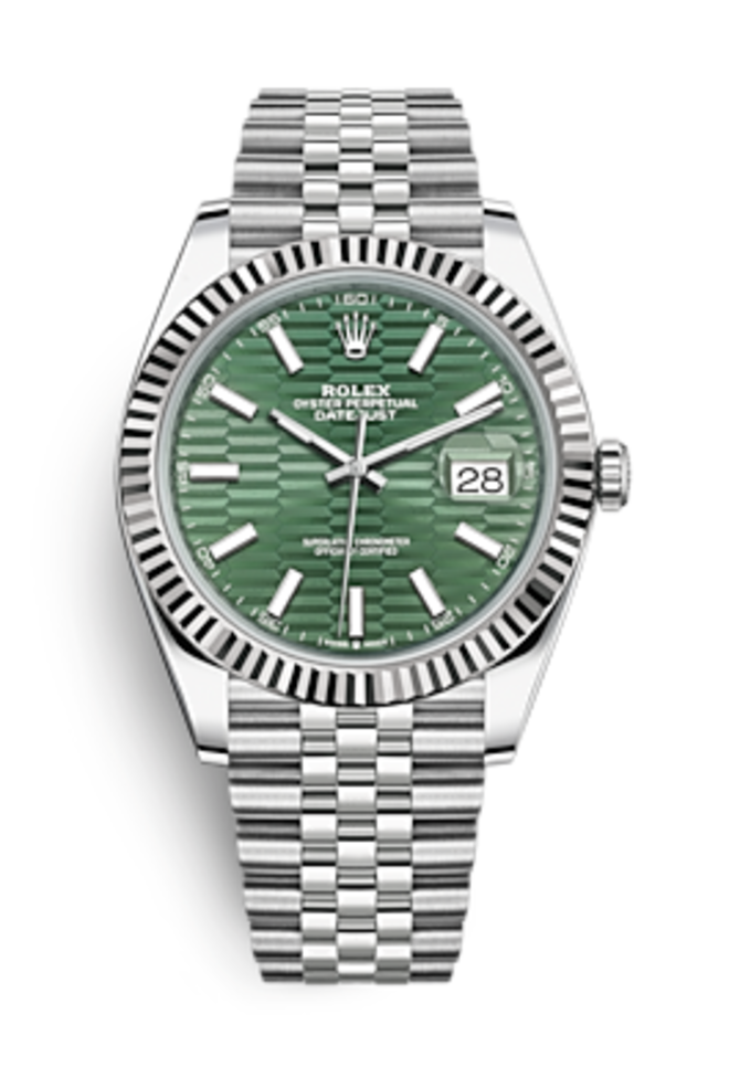 Rolex m126334-0030 Datejust Oystersteel and White gold