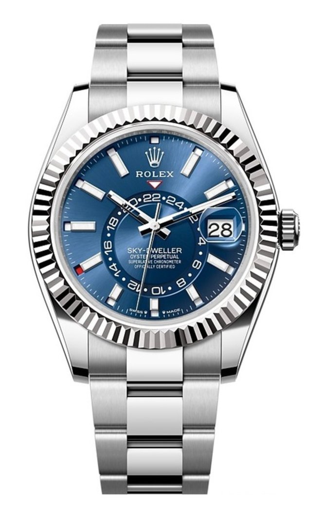 Rolex 336934-0005 Sky-Dweller 42 mm Steel and White Gold