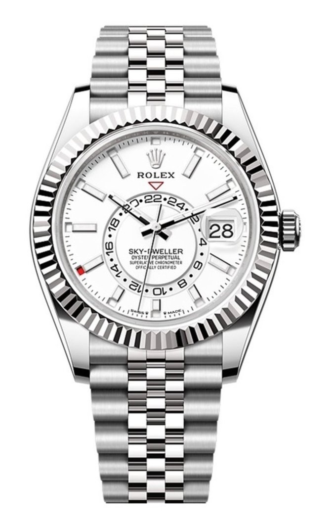 Rolex 336934-0004 Sky-Dweller 42 mm Steel and White Gold