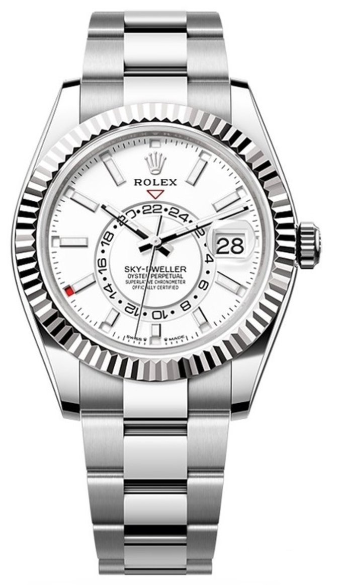 Rolex 336934-0003 Sky-Dweller 42 mm Steel and White Gold