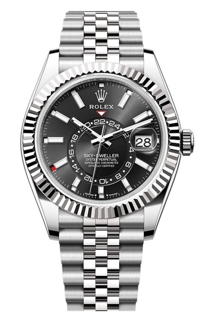 Rolex 336934-0008 Sky-Dweller 42 mm Steel and White Gold