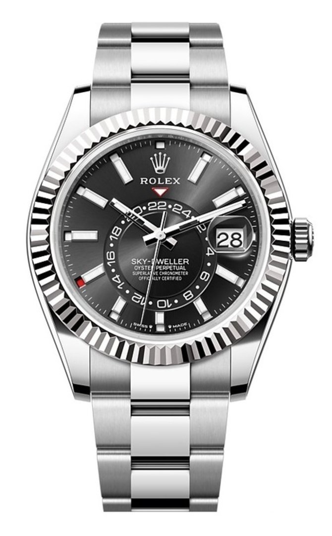 Rolex 336934-0007 Sky-Dweller 42 mm Steel and White Gold