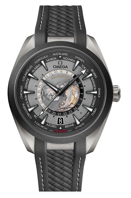 220.92.43.22.99.001 Omega Aqua Terra 150 m GMT Worldtimer 43 mm Seamaster