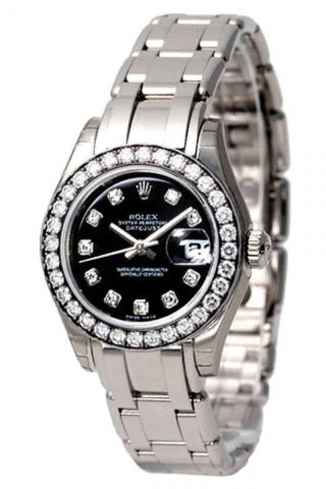 Rolex 80299 bkd Datejust Ladies Pearlmaster 29mm White Gold - фото 1