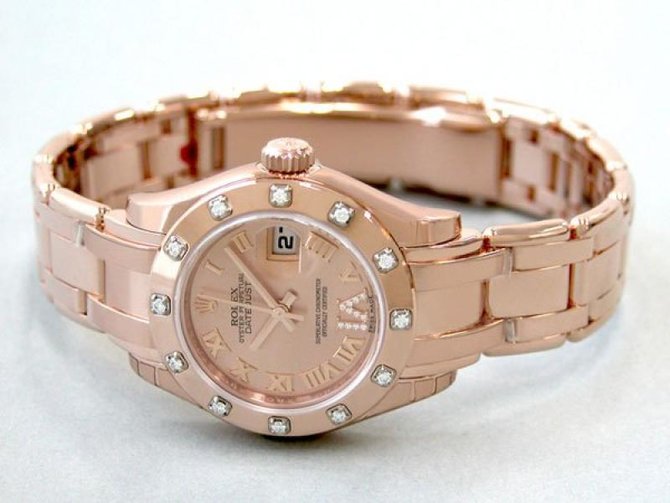 Rolex 80315 Pink Datejust Ladies Pearlmaster & Special Edition 26mm Everose Gold - фото 3