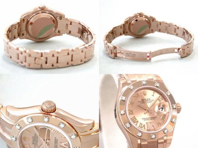 Rolex 80315 Pink Datejust Ladies Pearlmaster & Special Edition 26mm Everose Gold - фото 4