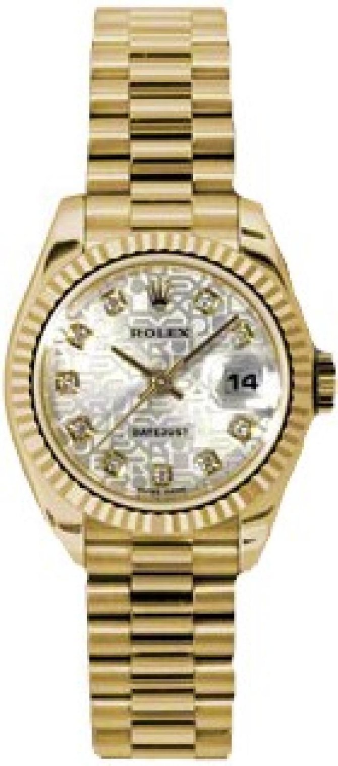 Rolex 179178 sjdp Datejust Ladies 26mm Yellow Gold
