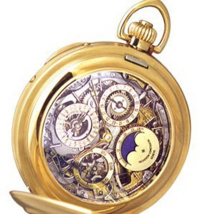Vacheron Constantin 57216 Metiers D'Art Perpetual Calendar Skeleton Pocket Watch