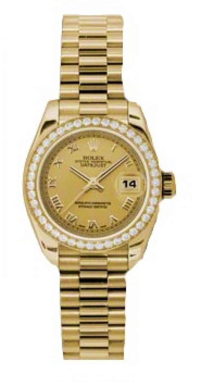 Rolex 179138 chrp Datejust Ladies 26mm Yellow Gold - фото 1