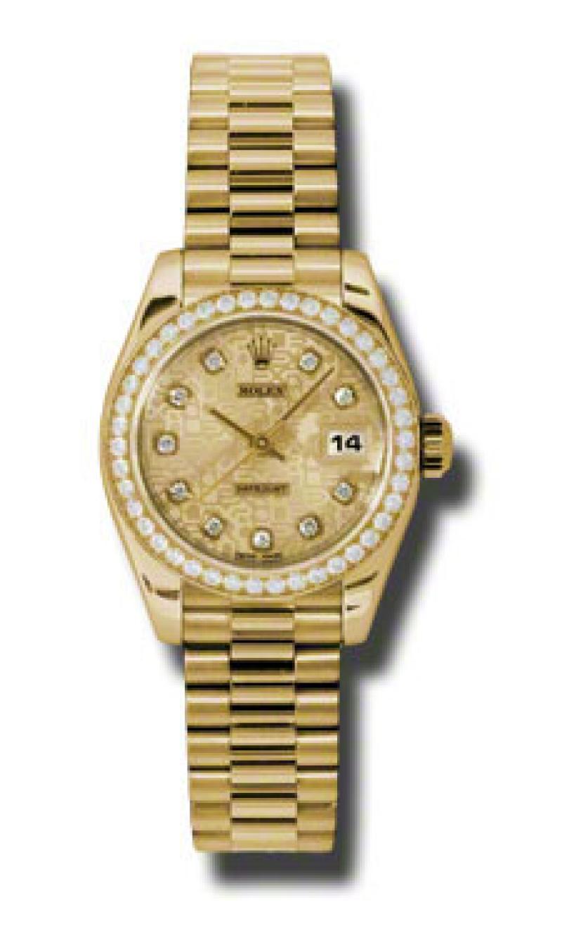 179138 chjdp Rolex  26mm Yellow Gold Datejust Ladies