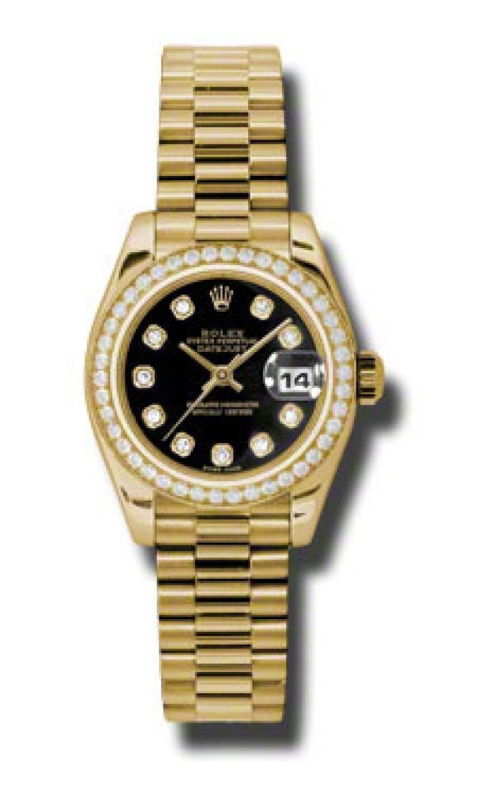 Rolex 179138 bkdp Datejust Ladies 26mm Yellow Gold - фото 2