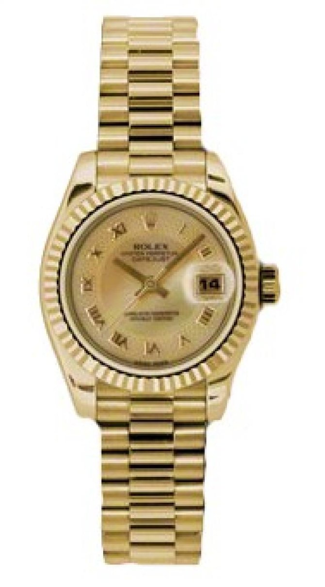 Rolex 179178 chmdrp Datejust Ladies 26mm Yellow Gold - фото 1