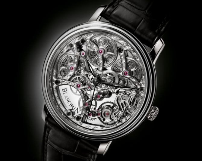 Blancpain 6633-1500-55B Villeret Tradition 8-Day Squelette - фото 3