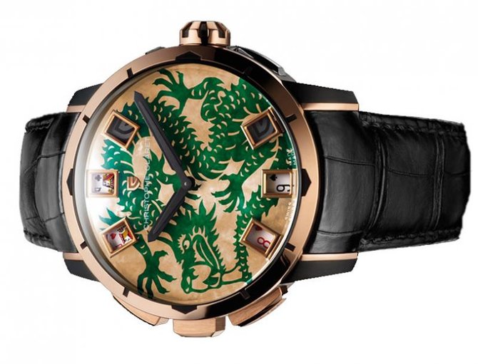 Christophe Claret MTR.BCR09.120-129 Baccara RG/Ti Green Limited Edition 9 - фото 3