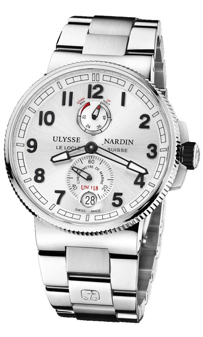 Ulysse Nardin 1183-126-7M/61 Marine Manufacture Chronometer 43 mm Steel Bracelet