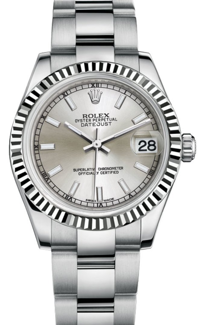 Rolex 178274 sso Datejust 31mm Steel and White Gold