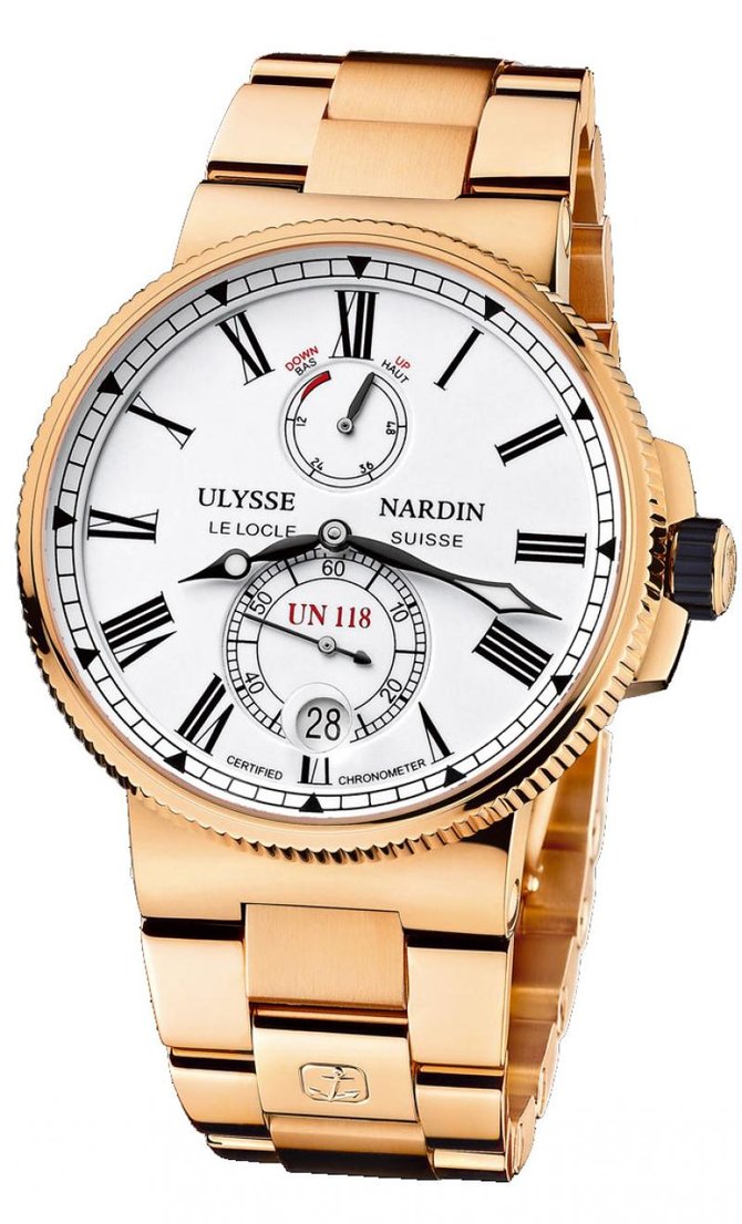 Ulysse Nardin 1186-122-8M/40 Marine Manufacture Chronometer 45 mm RG Bracelet Limited Edition 350 - фото 1