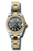 Rolex Datejust Ladies 179173 dkmdo 26mm Steel and Yellow Gold