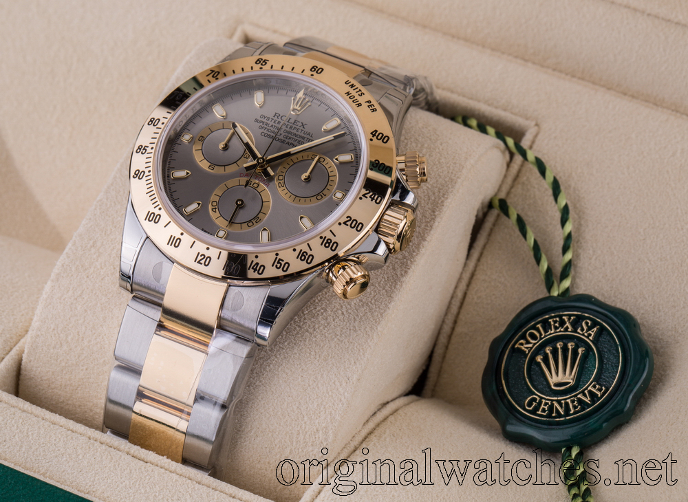Cosmograph Bicolor (116523 grey dial 