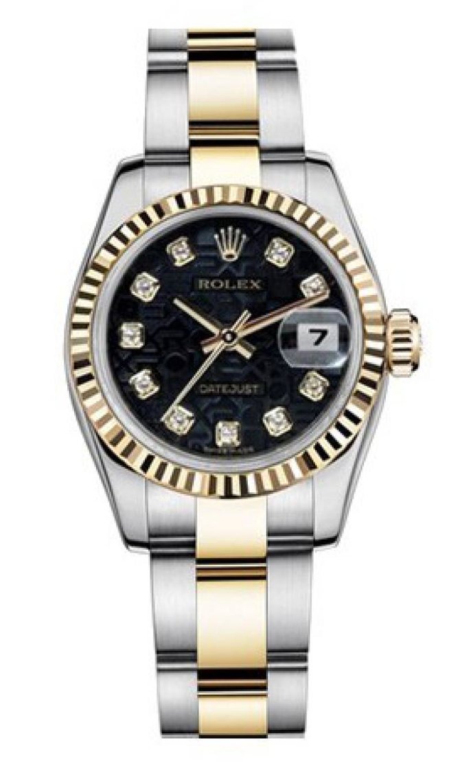 Rolex 179173 Black Jubilee D Datejust Ladies 26mm Steel and Yellow Gold - фото 1
