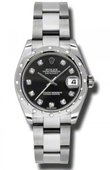 Rolex Datejust 178344 bkdo Datejust 31mm Steel and White Gold