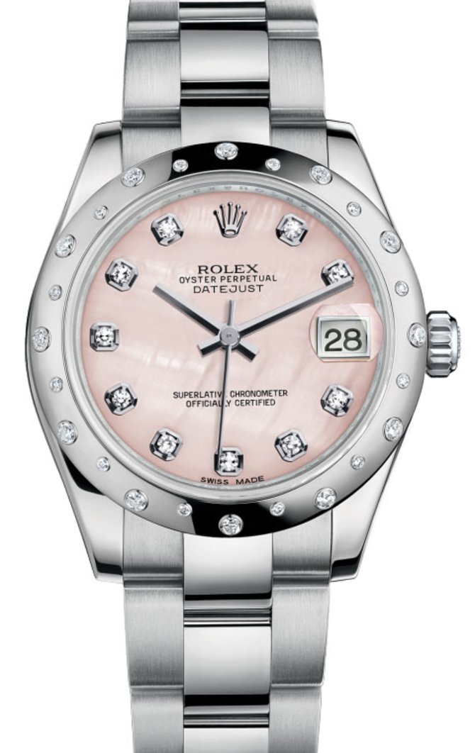 Rolex 178344 pmdo Datejust 31mm Steel and White Gold