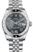 Rolex Datejust 178344 rfj 31mm Steel and White Gold