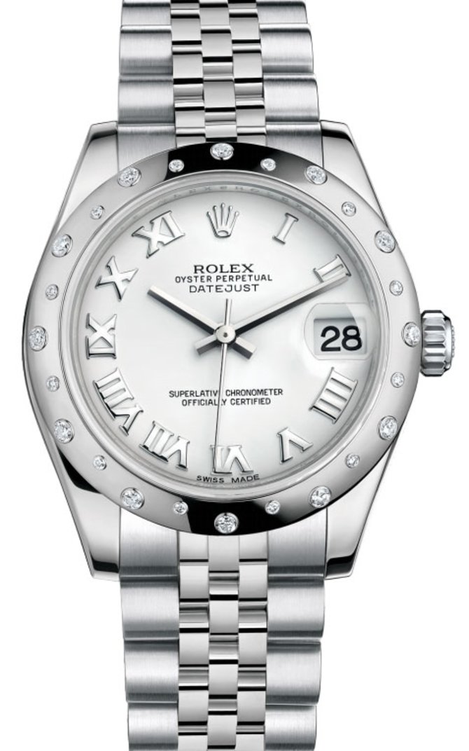 Rolex 178344 wrj Datejust 31mm Steel and White Gold