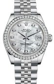 Rolex Datejust 178384 mdj 31mm Steel and White Gold