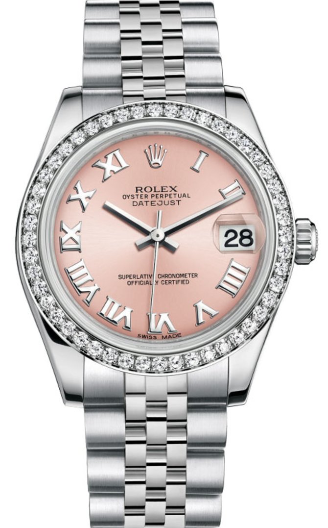 Rolex 178384 prj Datejust 31mm Steel and White Gold