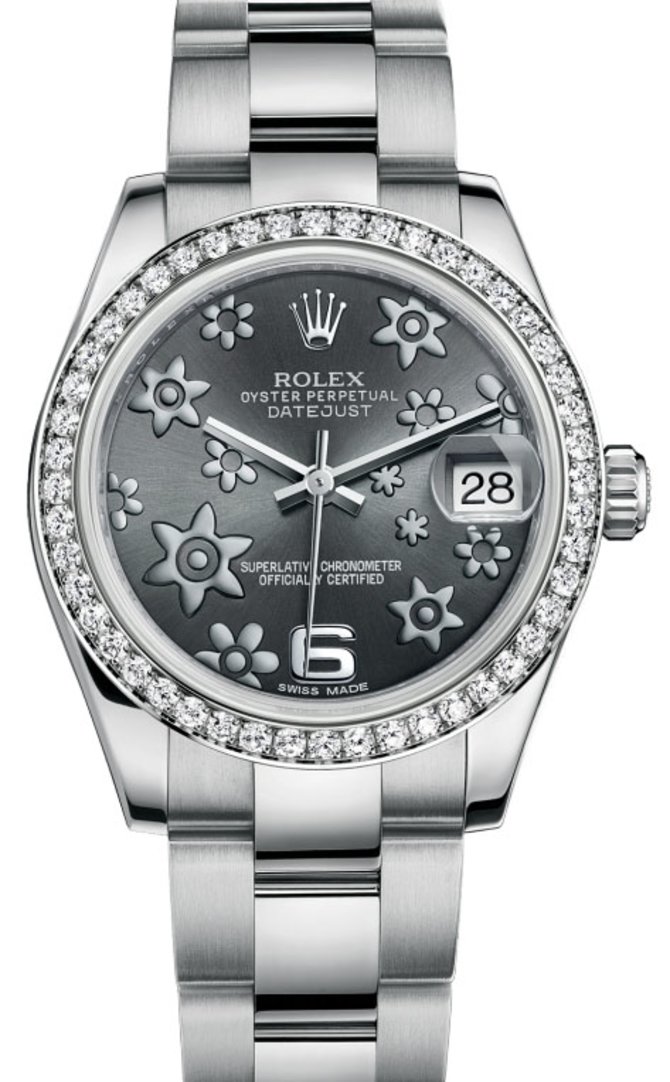 Rolex 178384 rfo Datejust 31mm Steel and White Gold